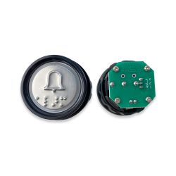 Push Button For Elevator, Mark TEL,3pin,Green Led, with braille